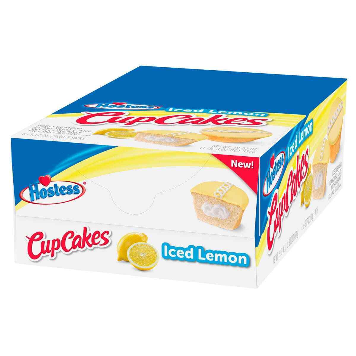 Hostess Single Serve Lemon Cupcake, 3.17 Ounce 6 Count - Fresh Stock Dated February 2026