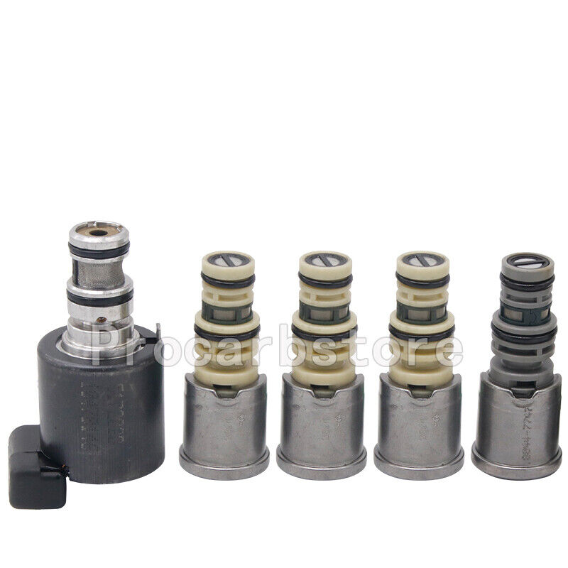 5L40E 5L50E A5S390R A5S360R Set of 5 Transmission Shift Solenoid 1999 and Up USA - Fresh Stock Dated February 2026