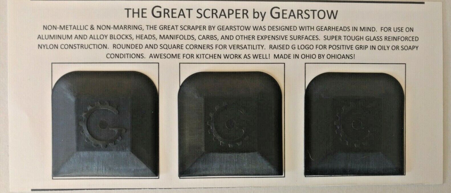 SCRAPER PLASTIC NON METALLIC VERSATILE FOR TOUGH JOBS ON DELICATE SURFACES - Fresh Stock Dated February 2026