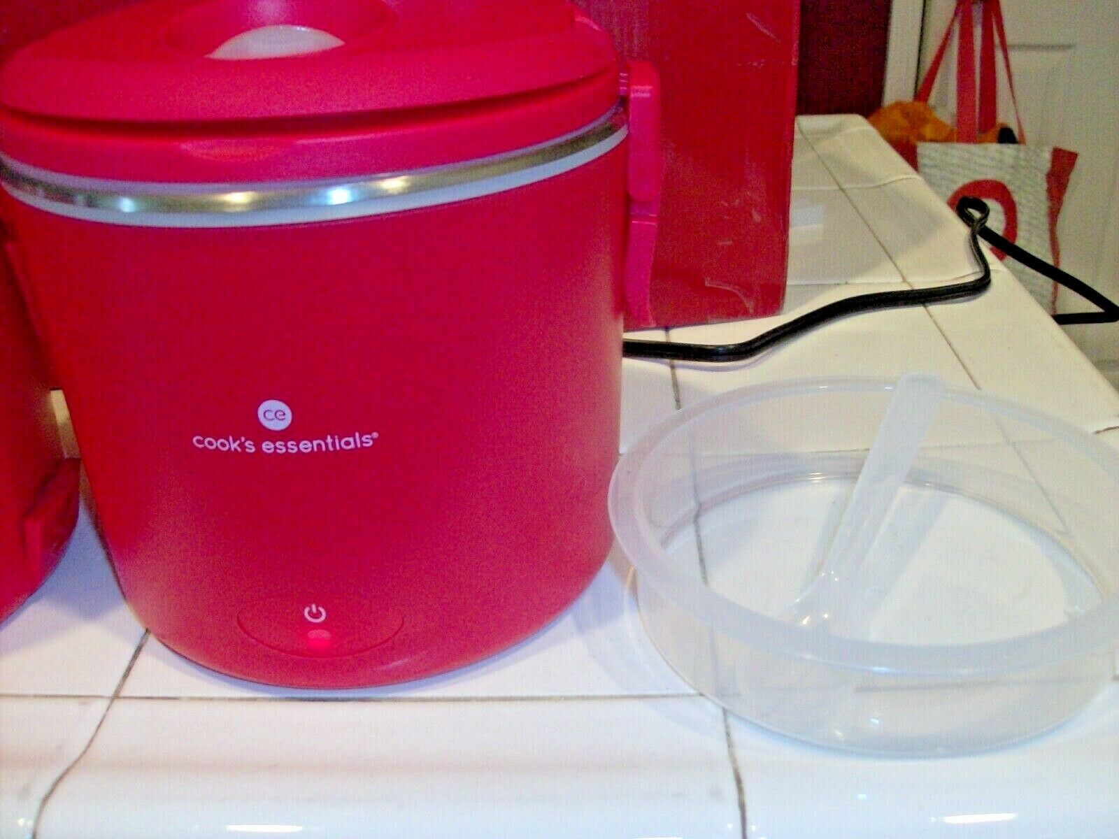 Cook's Essentials Set of 2 Electric Portable Warmers w/ Box, RED - Fresh Stock Dated February 2026