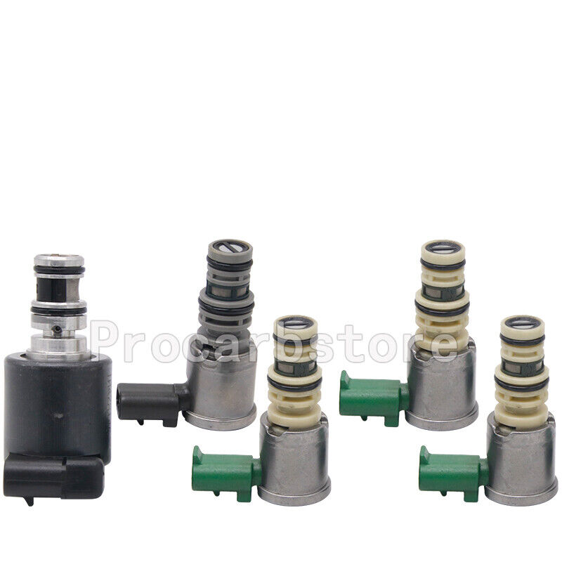 5L40E 5L50E A5S390R A5S360R Set of 5 Transmission Shift Solenoid 1999 and Up USA - Fresh Stock Dated February 2026