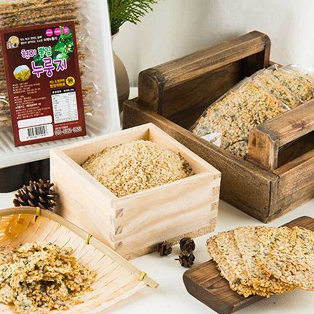 TOTOMI Korean Organic Scorched Brown Rice mulberry leaves, Nurungji, 460g 16.2oz - Fresh Stock Dated February 2026