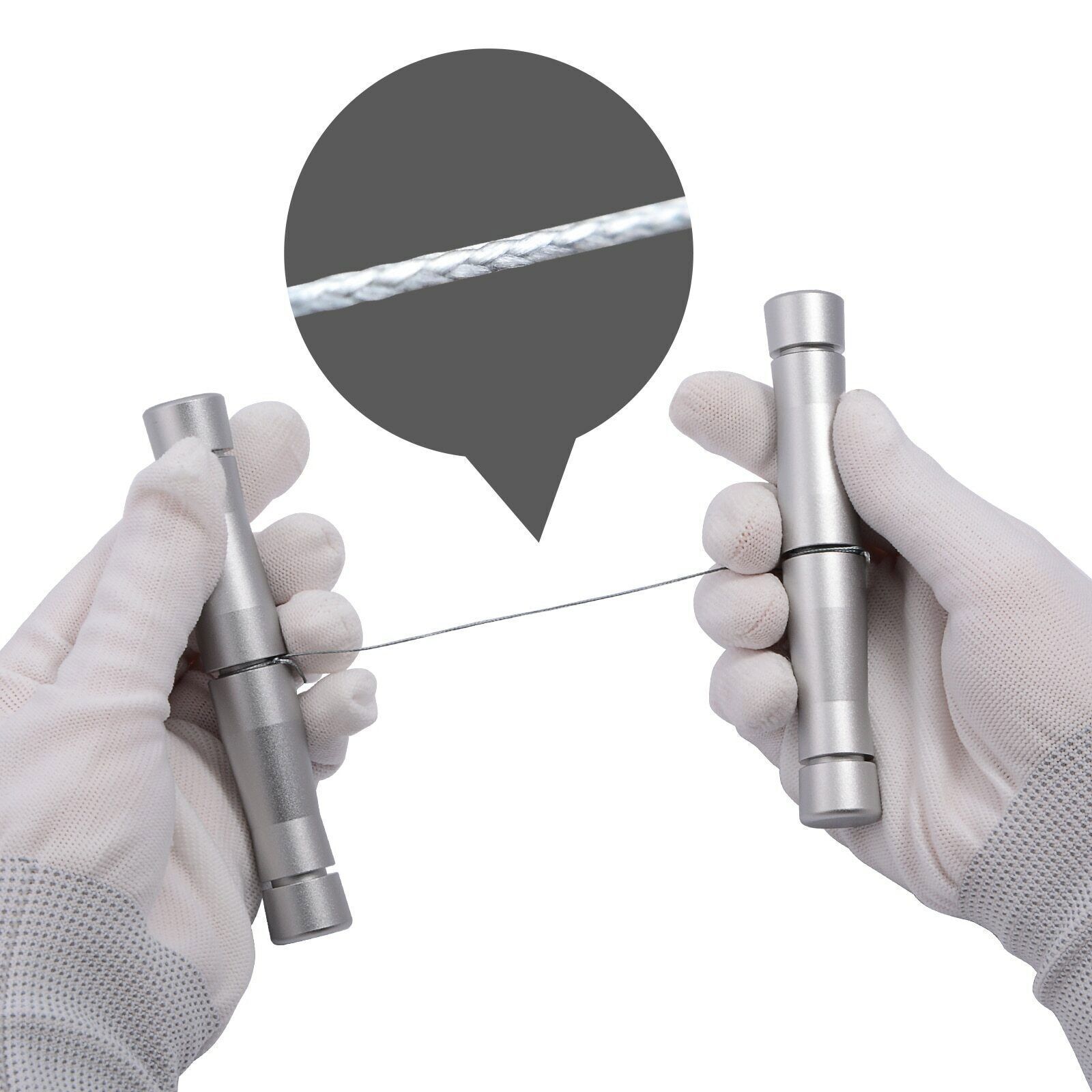 60cm PE Cord Emblem Removal Tool Car Vehicle Sticker Sign Plate Line Remover Kit - Fresh Stock Dated February 2026