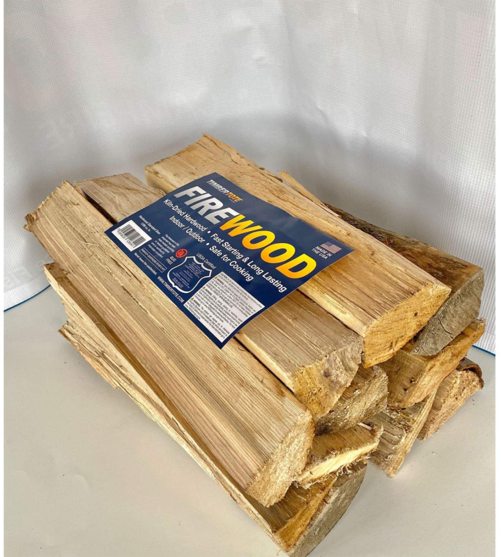 Timbertote 0.75 Cubic Feet Natural Hardwood Mix Fire Log Firewood Bundle for Fir - Fresh Stock Dated December 2025