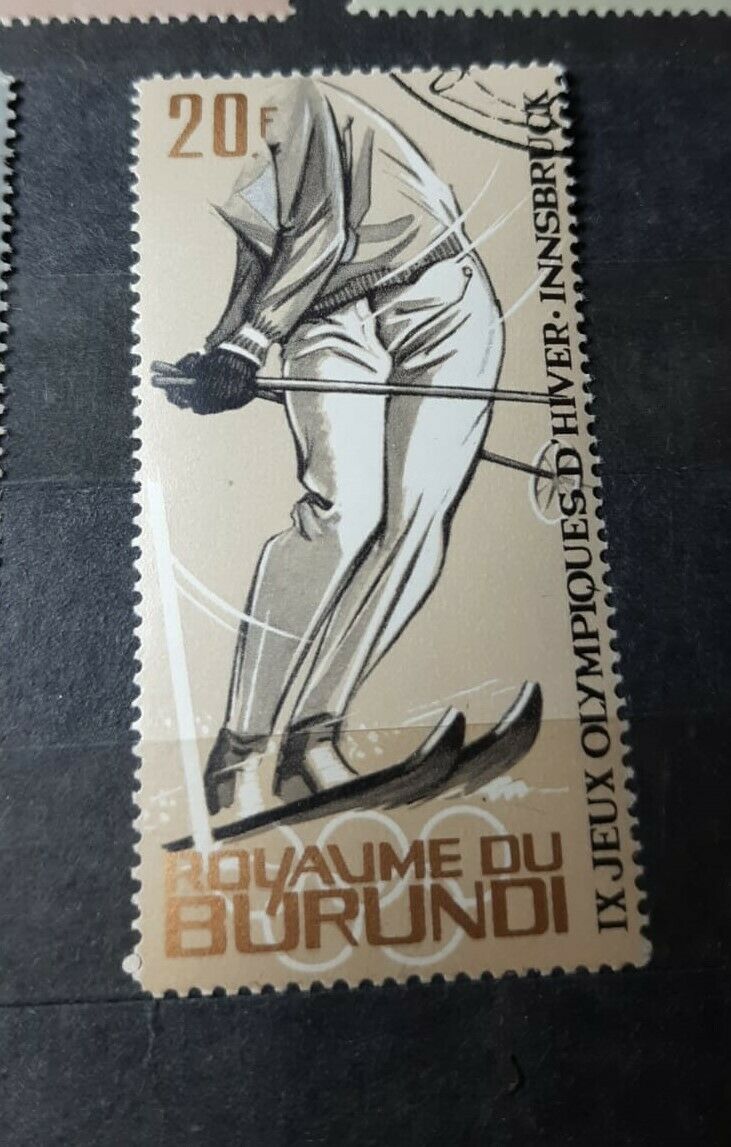 9th Winter Olympic Games, Innsbruck, 1964, Burundi SC#68-72 used set - Fresh Stock Dated January 2026