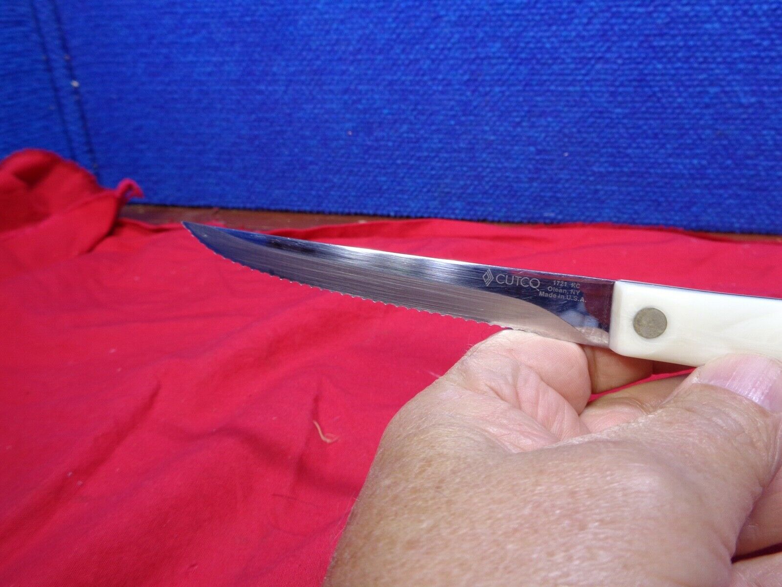 Cutco Knife 1721KC Pearl White Handle #6 - Fresh Stock Dated December 2025