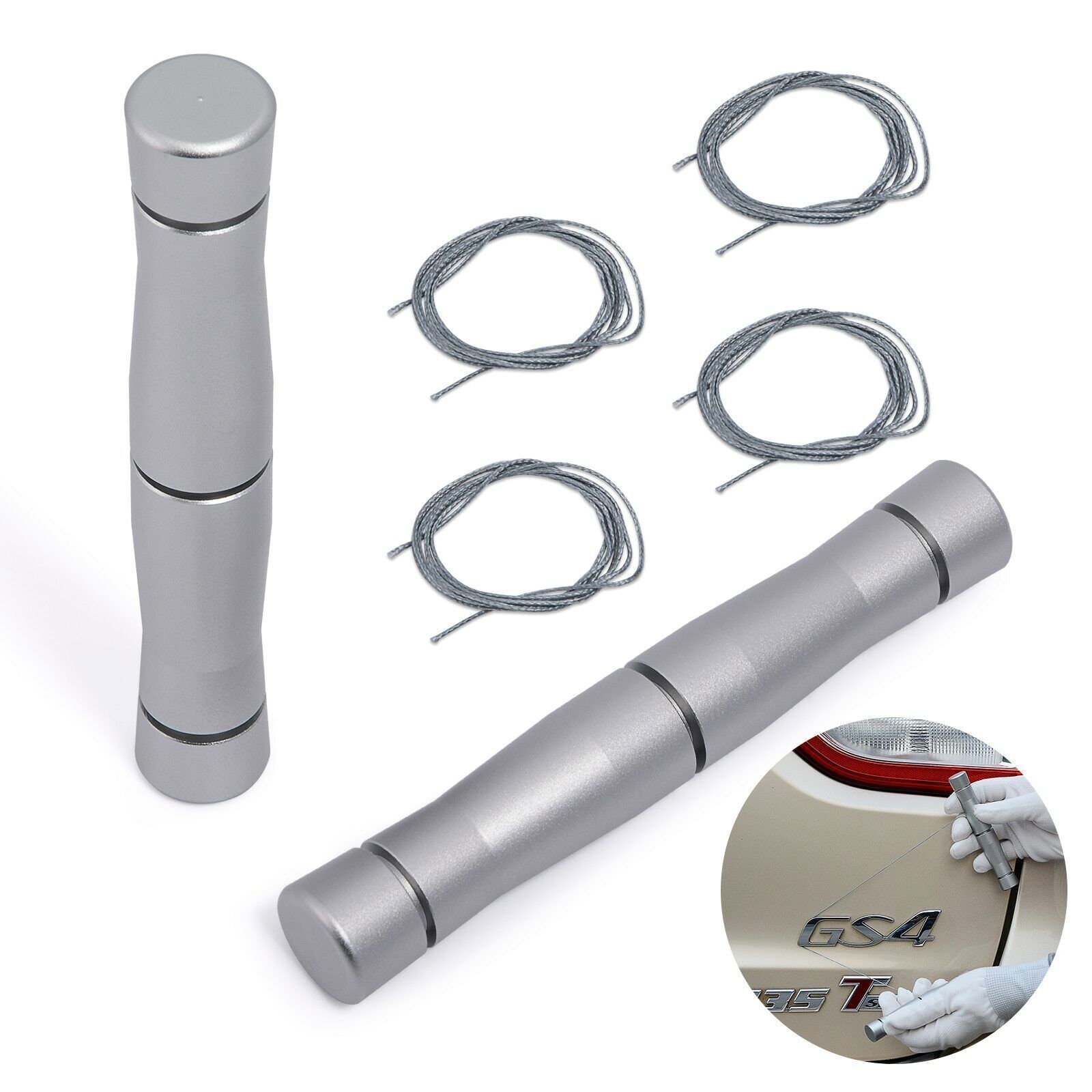 60cm PE Cord Emblem Removal Tool Car Vehicle Sticker Sign Plate Line Remover Kit - Fresh Stock Dated February 2026