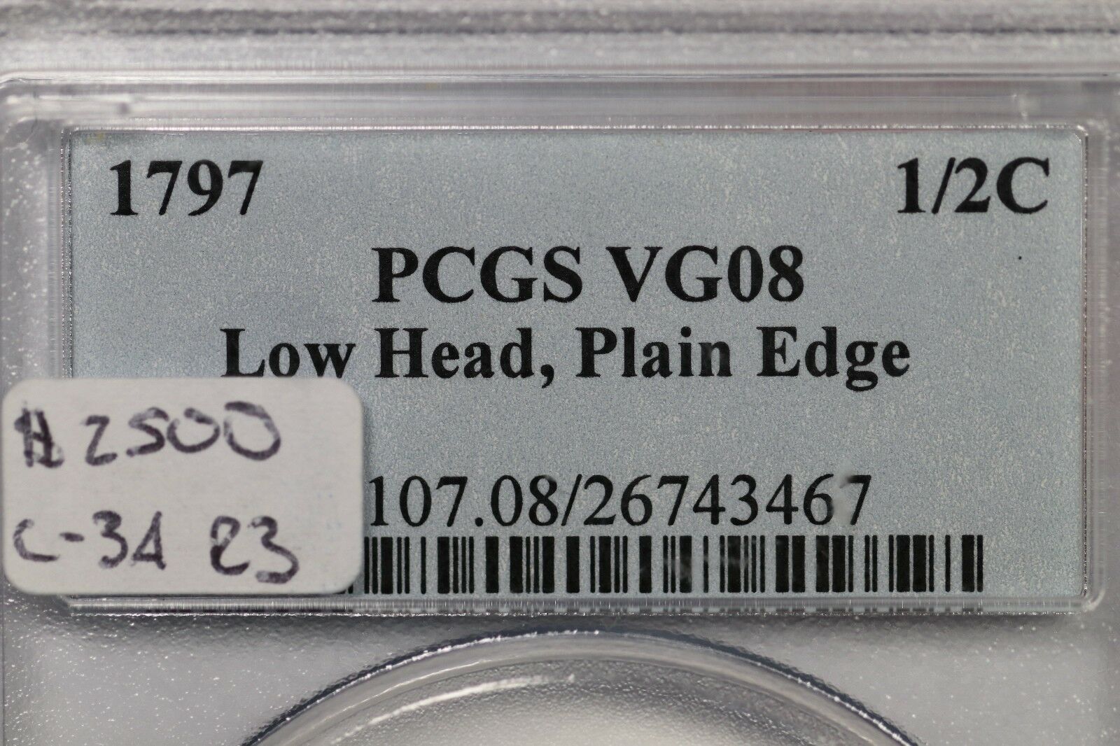 1797 c-3A R3 PCGS VG08 
