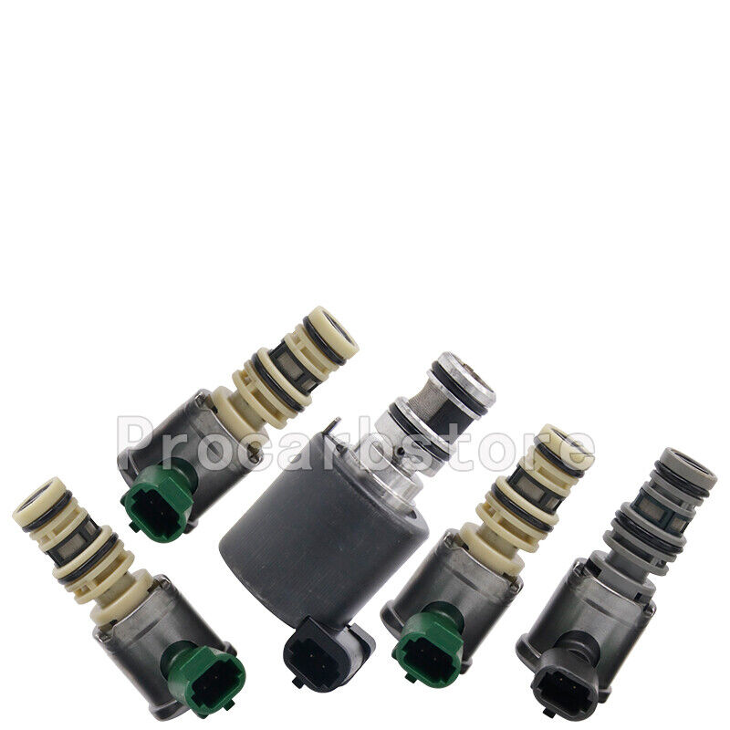 5L40E 5L50E A5S390R A5S360R Set of 5 Transmission Shift Solenoid 1999 and Up USA - Fresh Stock Dated February 2026