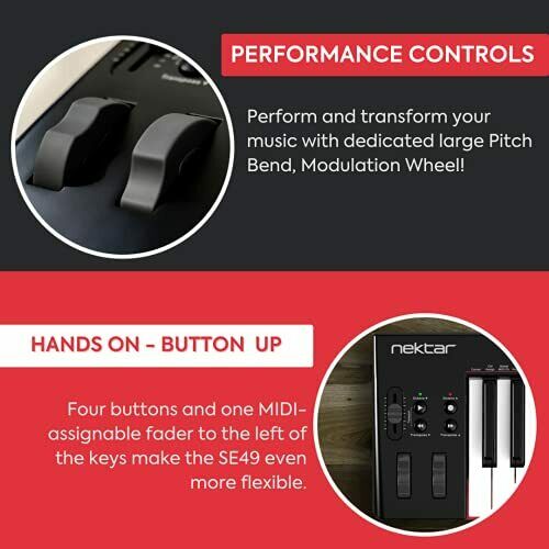 , 49-Key Midi Controller (SE49), Black white Grey - Fresh Stock Dated February 2026