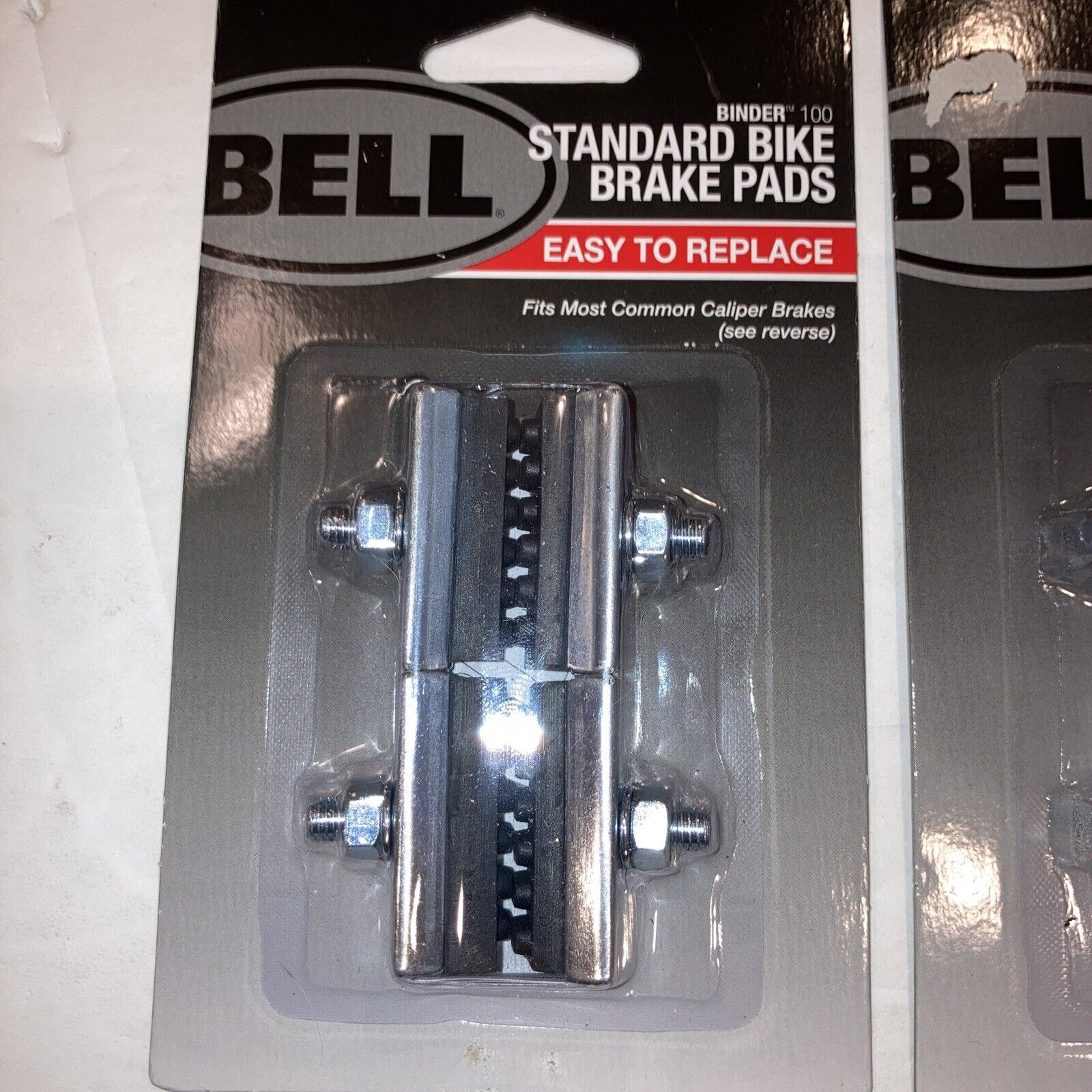 2-Pkgs Bell Standard Bike Brake Pads 7122133 Binder 100 for Side or Center Pull - Fresh Stock Dated February 2026