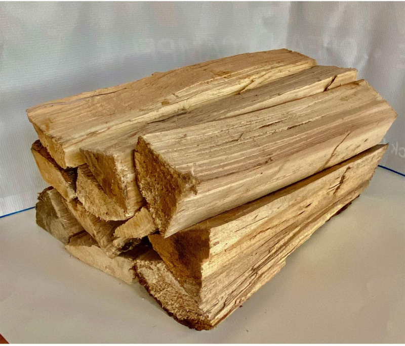 Timbertote 0.75 Cubic Feet Natural Hardwood Mix Fire Log Firewood Bundle for Fir - Fresh Stock Dated December 2025