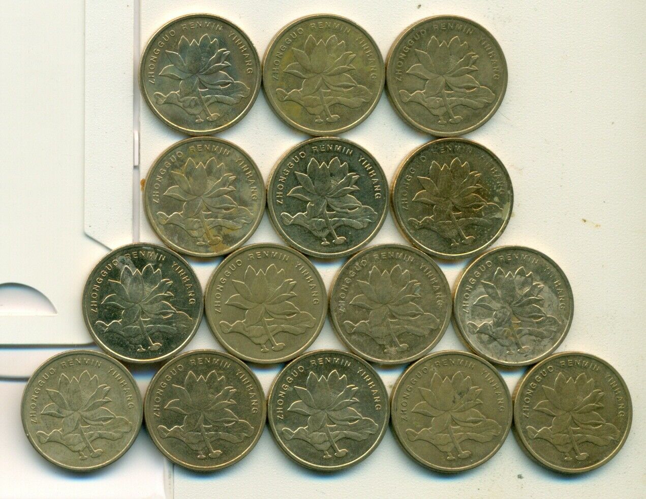 15 - 5 JIAO COINS..the PEOPLE's REPUBLIC of CHINA..CONSECUTIVE DATES 2004-2018 - Fresh Stock Dated February 2026