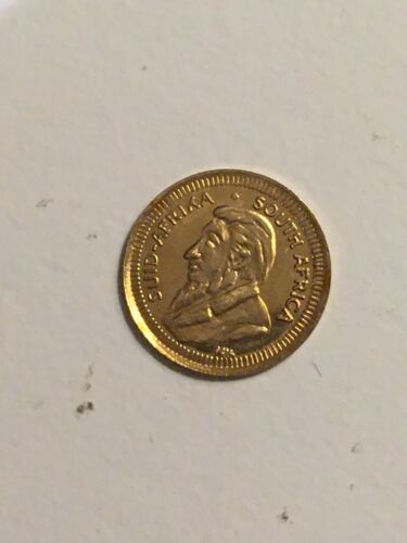 1980 Mini Krugerrand By the international monetary mint + Tiny Lincoln Cent - Fresh Stock Dated February 2026