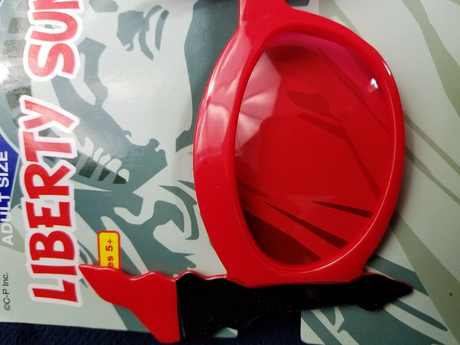 Liberty Sunglasses Red White & Blue 4th Of July Adult Size Fun Dress Up Costume - Fresh Stock Dated February 2026