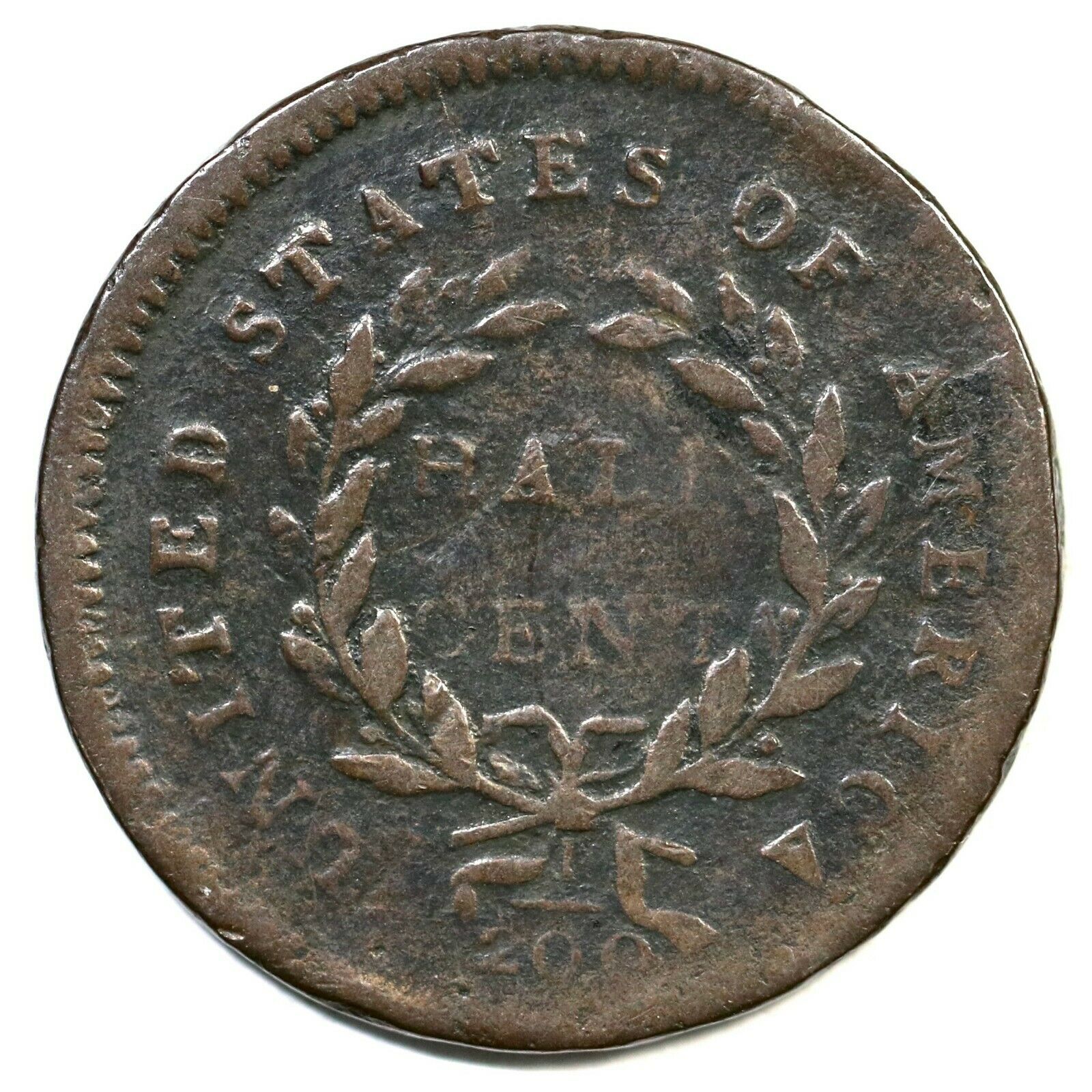 1794 C-8 R-5 Liberty Cap Half Cent Coin 1/2c - Fresh Stock Dated February 2026