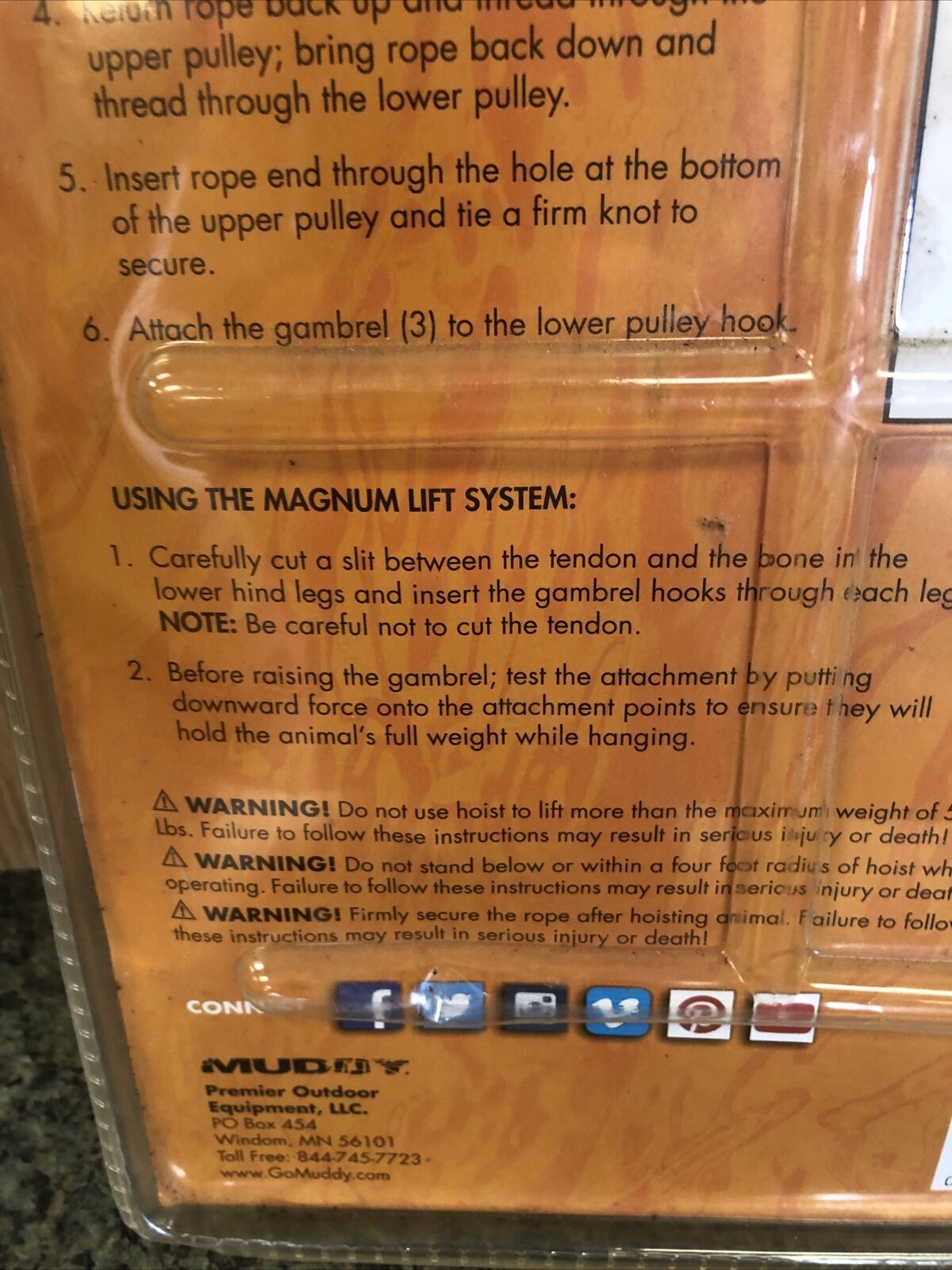 Muddy Magnum Lift System MLS01-V - Fresh Stock Dated December 2025