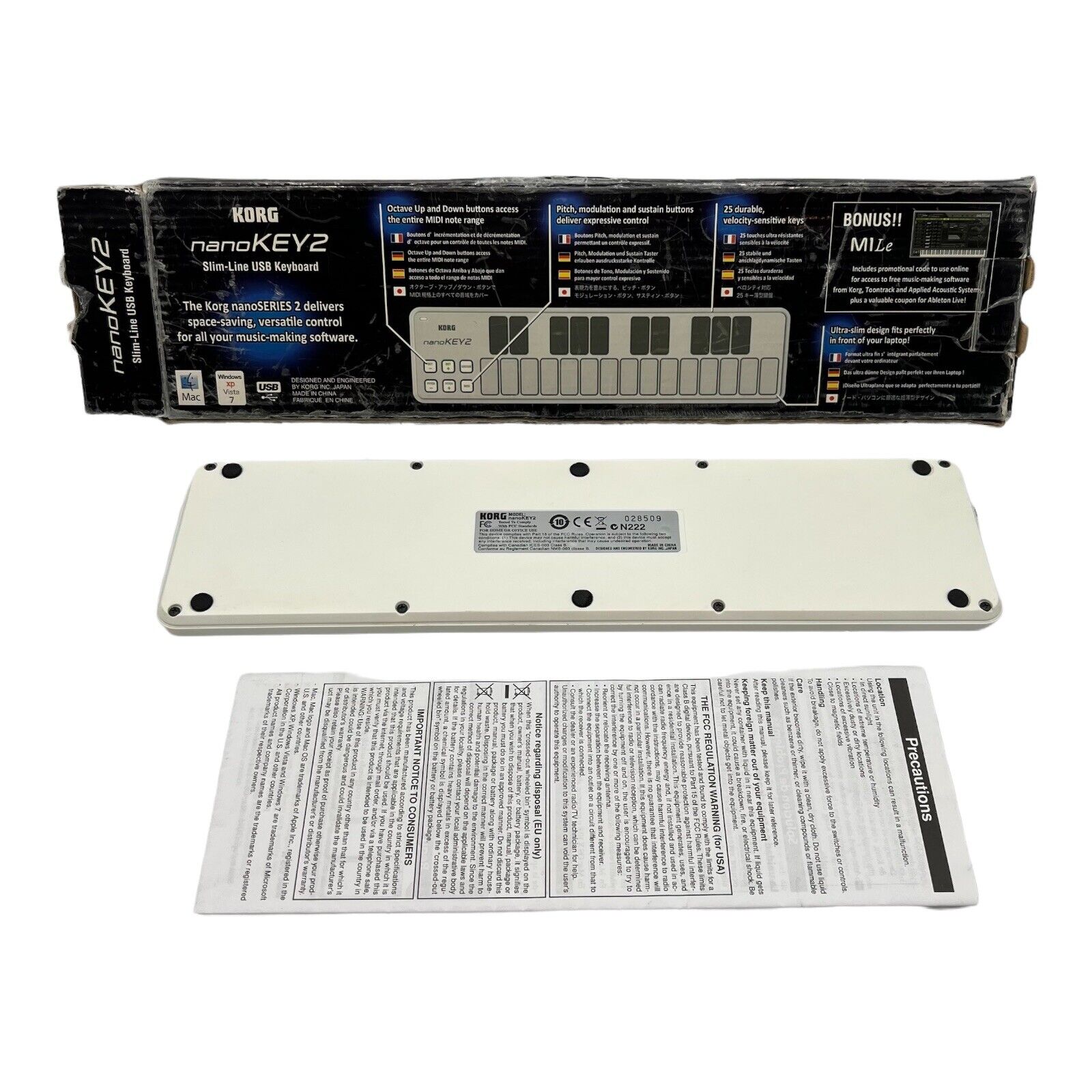 Korg nanoKONTROL2 + nanoKEY2 + nanoPAD2 Slim-Line USB Control Surface BUNDLE - Fresh Stock Dated December 2025