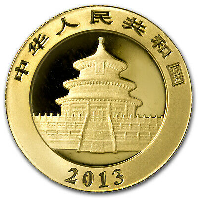 2013 China 1 oz Gold Panda BU (Sealed) - SKU #71284 - Fresh Stock Dated February 2026