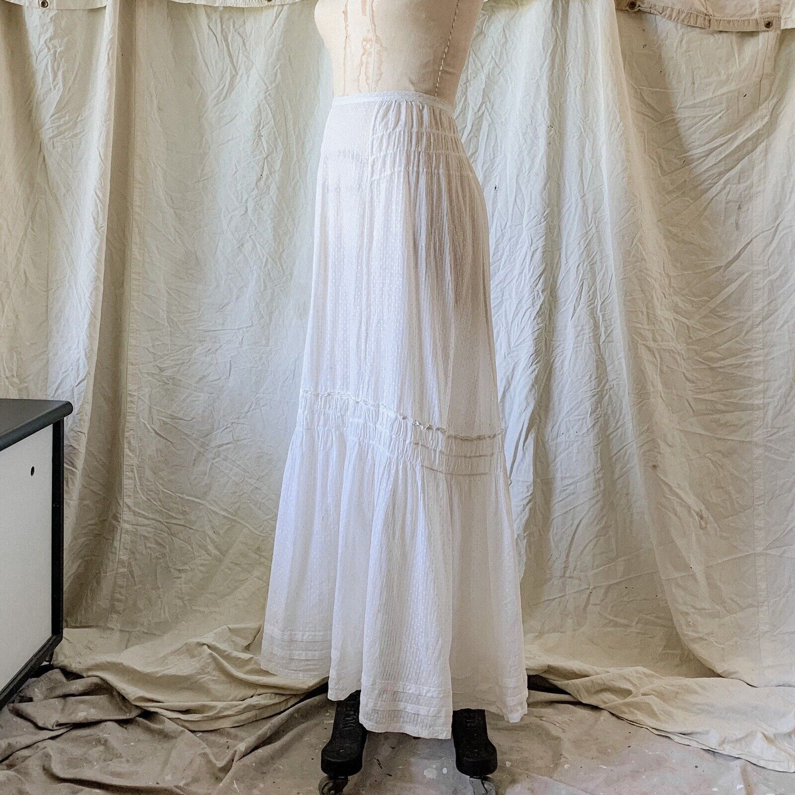 Edwardian Cotton Walking Skirt 1900 - Fresh Stock Dated March 2026
