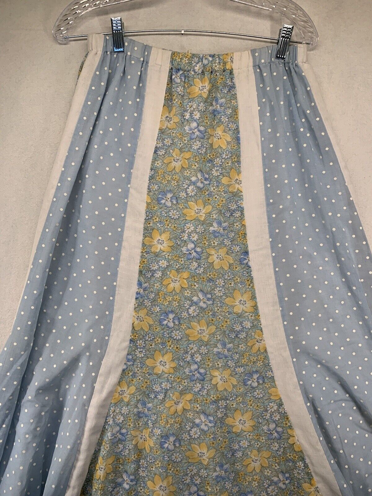 Chessa Davis Authentic Vintage 70s Maxi Floral Lace Skirt BOHO Hippie Floral - Fresh Stock Dated March 2026