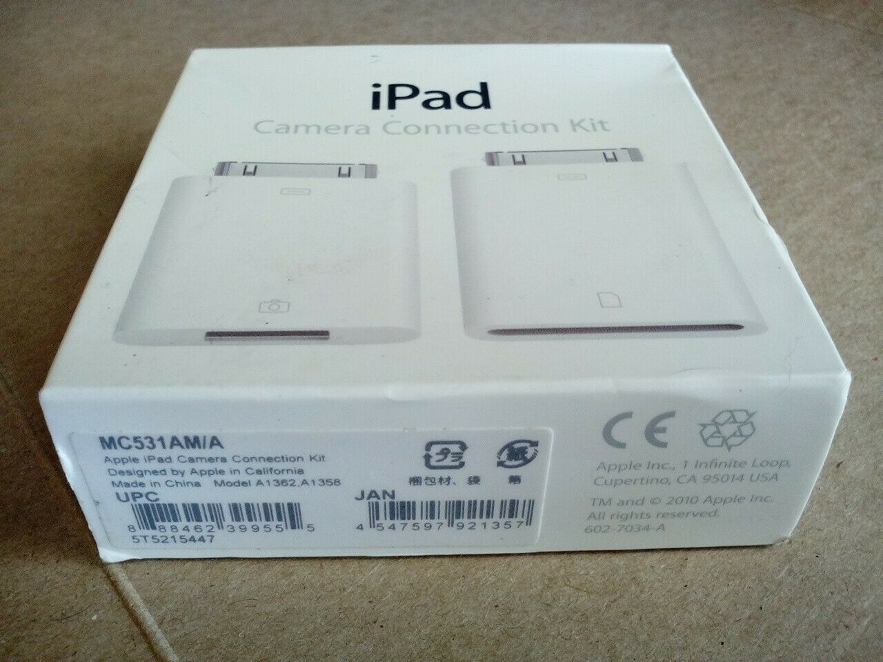 NEW! Apple iPad Camera Connection Kit MC531AM/A - Fresh Stock Dated February 2026