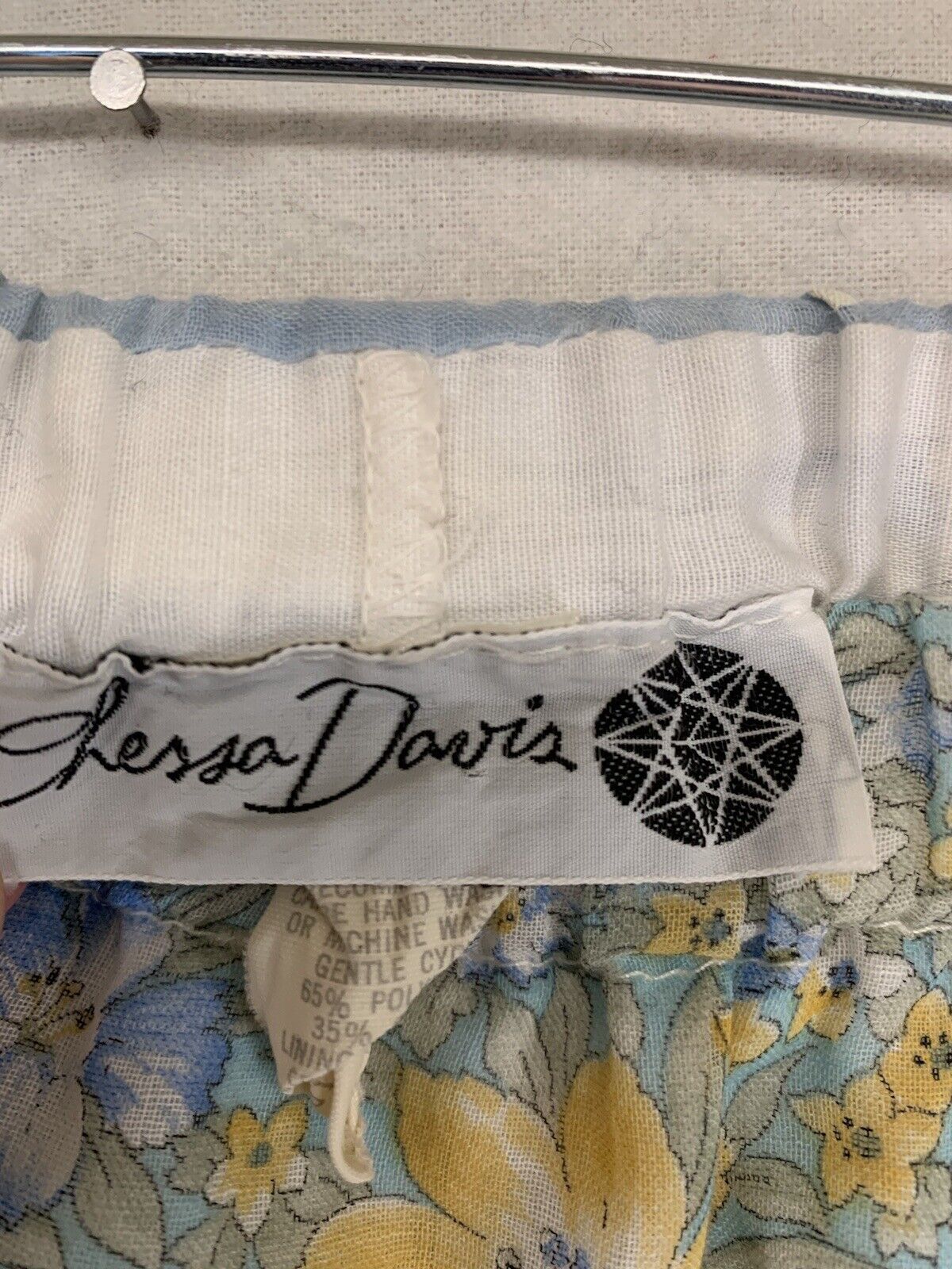 Chessa Davis Authentic Vintage 70s Maxi Floral Lace Skirt BOHO Hippie Floral - Fresh Stock Dated March 2026