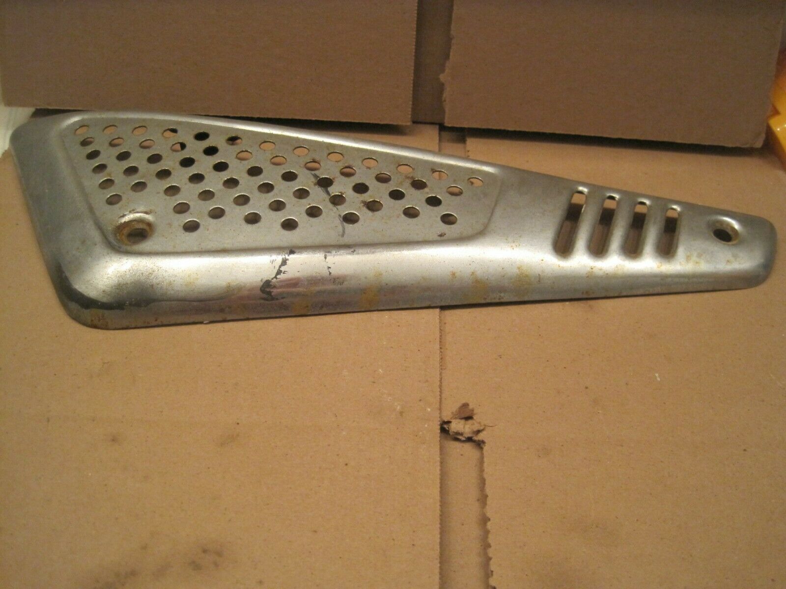 1974 honda mr 50 chrome heat shield OEM - Fresh Stock Dated February 2026