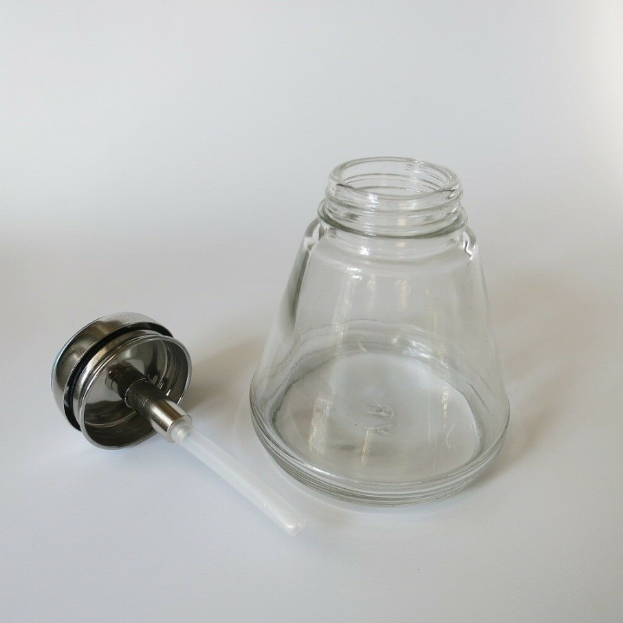 Glass Alcohol Dispenser Conical Pump Bottle 220ml for Watch Phone Repair - Fresh Stock Dated February 2026