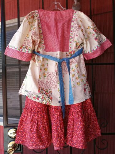 Vintage 60s/70s Cotton Hippie Boho Blouse and Skirt - Fresh Stock Dated February 2026