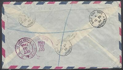 Jamaica - Oct 28, 1966 Half Way Tree Registered Airmail Cover to States - Fresh Stock Dated February 2026