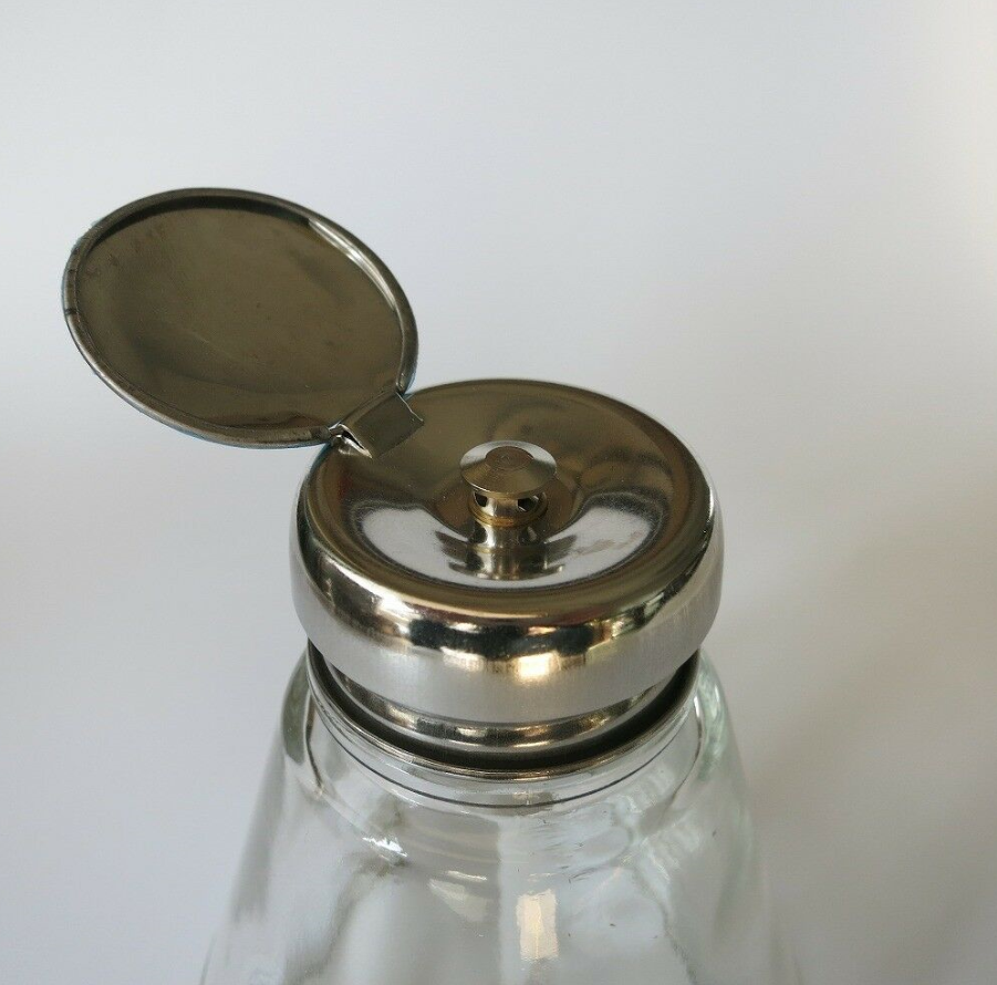 Glass Alcohol Dispenser Conical Pump Bottle 220ml for Watch Phone Repair - Fresh Stock Dated February 2026