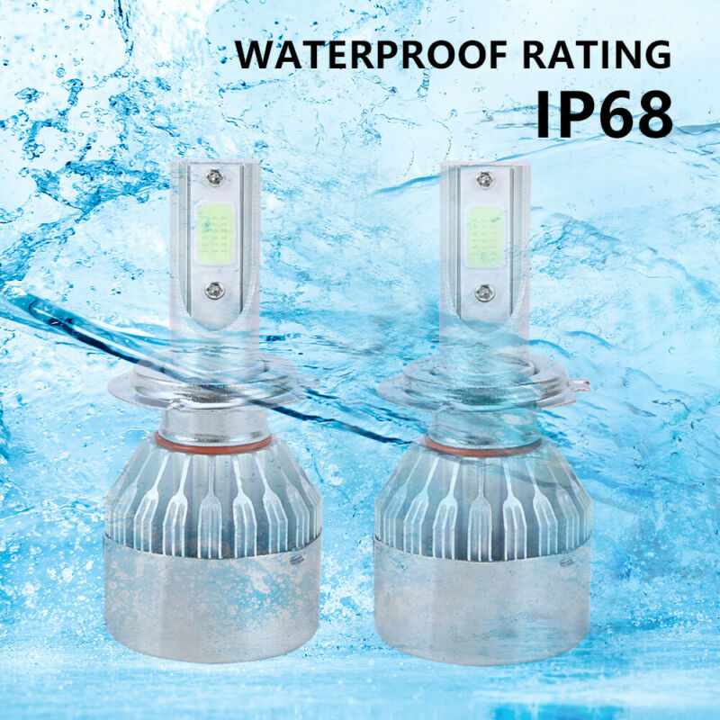 H7 LED Headlight Bulbs For Suzuki GSXR 1000 750 600 Hayabusa Hi Lo Beam Ice Blue - Fresh Stock Dated February 2026