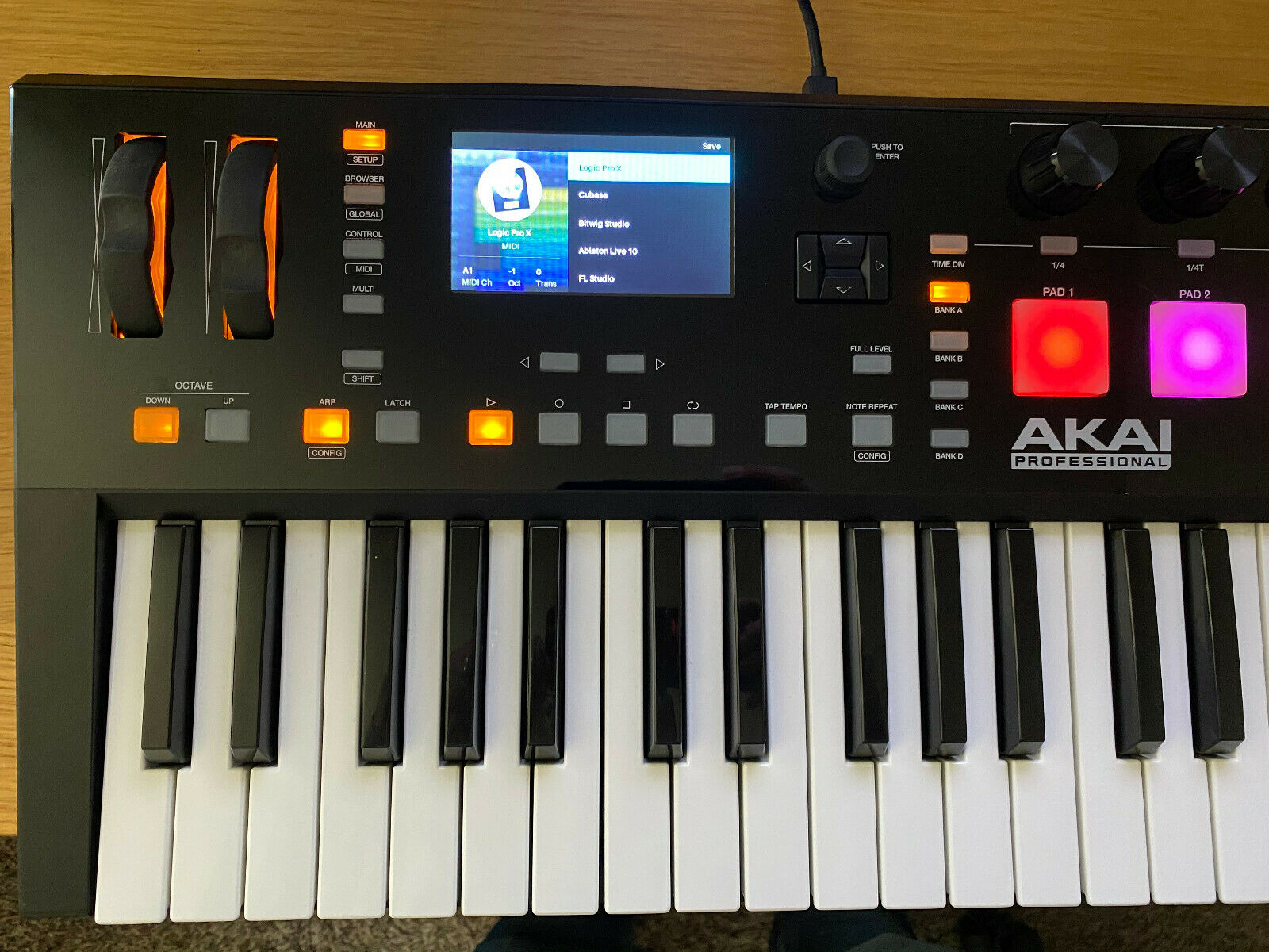 AKAI Advance 49 USB Keyboard Controller w/ USB Cable Only, used, works! AS IS! - Fresh Stock Dated February 2026