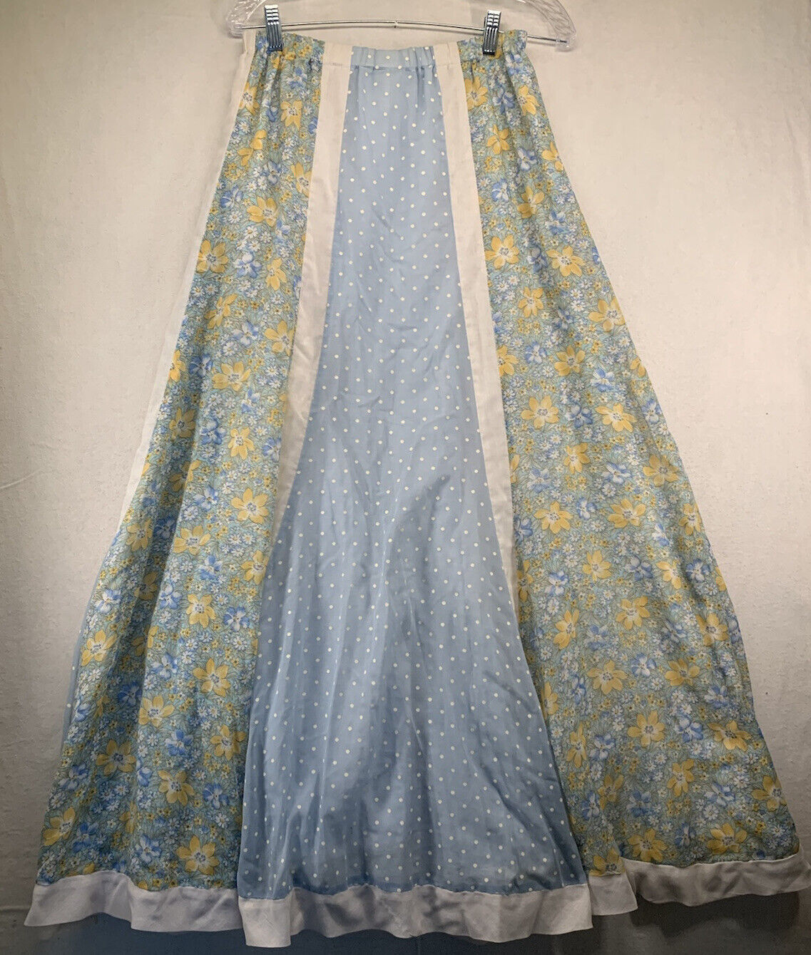 Chessa Davis Authentic Vintage 70s Maxi Floral Lace Skirt BOHO Hippie Floral - Fresh Stock Dated March 2026