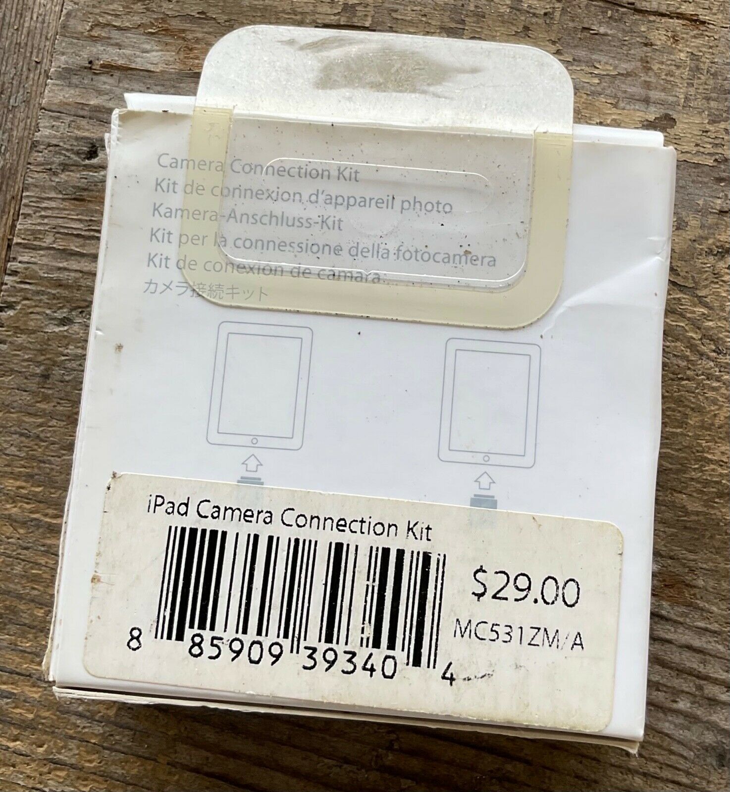 APPLE IPAD CAMERA CONNECTION KIT & CABLE MC531ZM/A Model A1362 A1358 New - Fresh Stock Dated February 2026