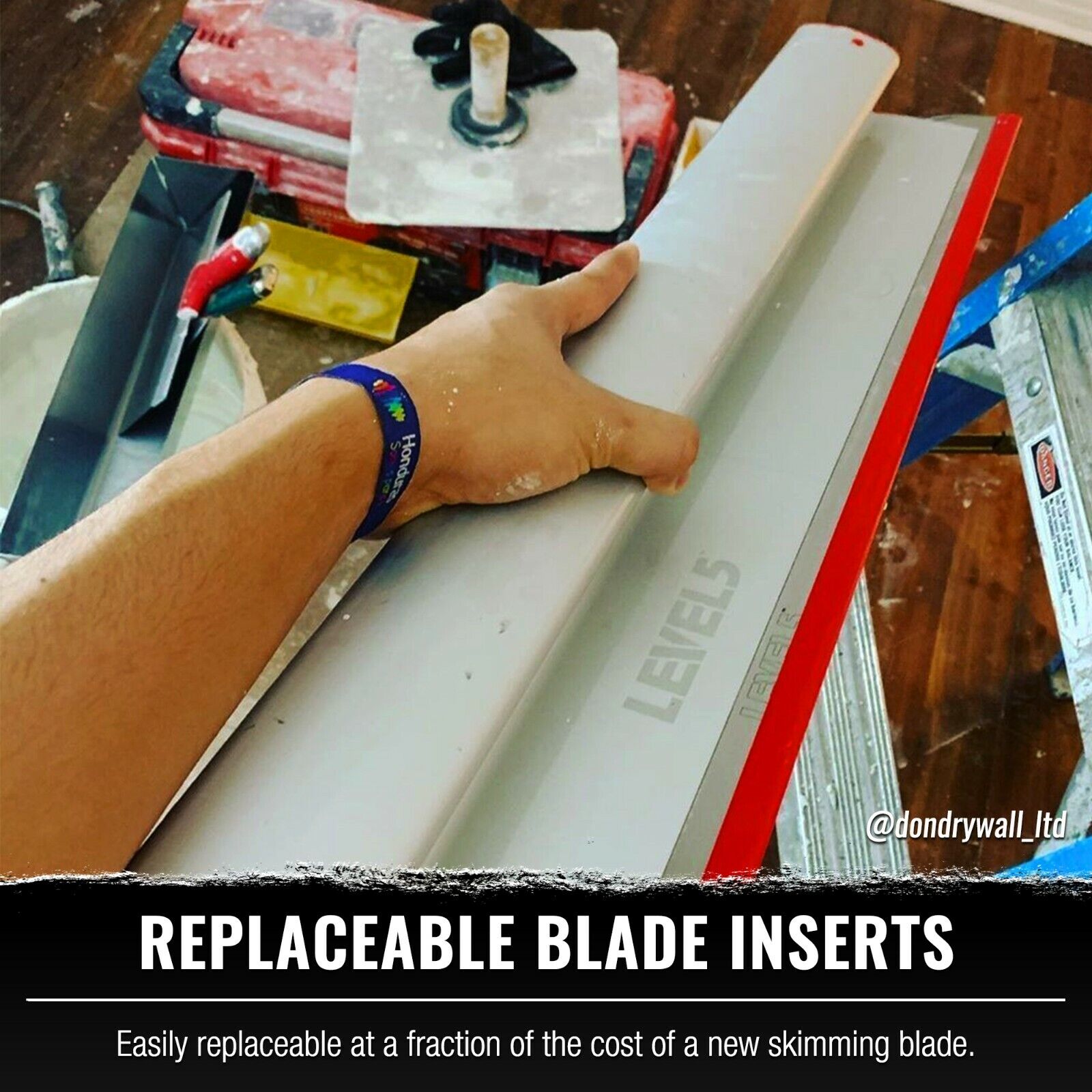 LEVEL5 Drywall Skimming Blades 10” 16” 24” 32”  w/ Roller, Handle & Case | 5-550 - Fresh Stock Dated February 2026