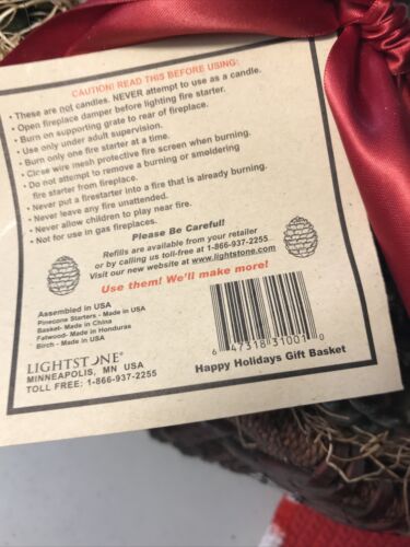 Lightsone Fire-starter Aerobatic Pine Cones - Fresh Stock Dated December 2025