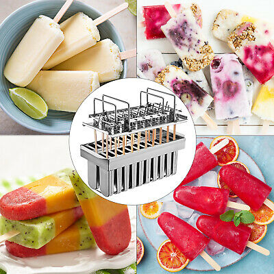 VEVOR 20pcs Ice Cream Sticks Mold Stainless Steel Ice Lolly Popsicle Pop Holder - Fresh Stock Dated February 2026