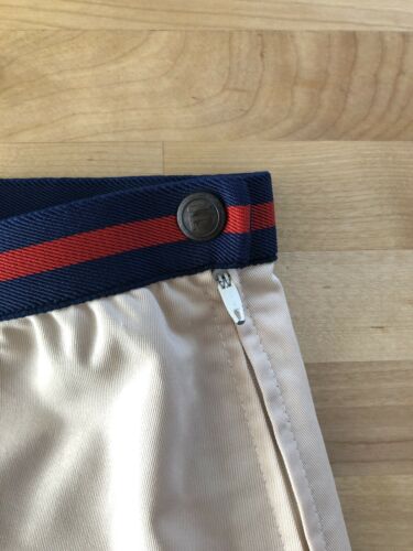 Vtg 70s 80s FILA Mini Tennis Skirt Khaki Beige Pocket XS - Fresh Stock Dated December 2025