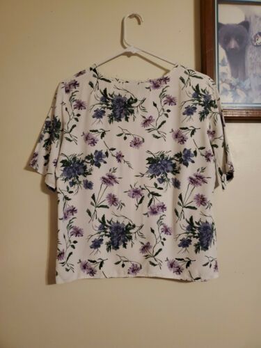 Women's Vintage Cristin Stevens Purple Floral Midi Skirt Set S Boho 90s - Fresh Stock Dated February 2026