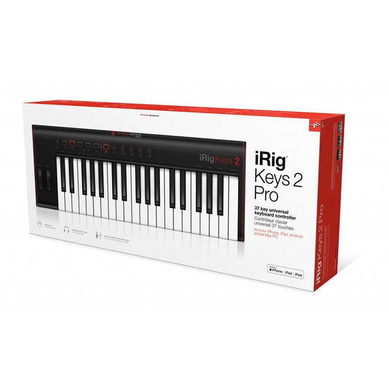 IK Multimedia iRig Keys 2 Pro 37-Key MIDI Controller Keyboard - Fresh Stock Dated February 2026