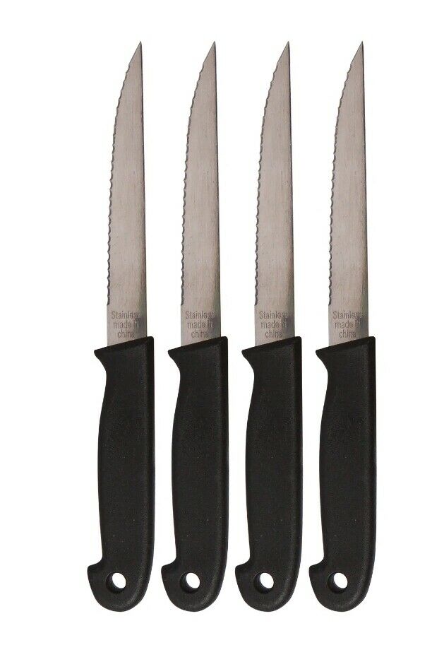 4 PK    Royal Norfolk Stainless-Steel Cutlery Steak Knives - Fresh Stock Dated December 2025