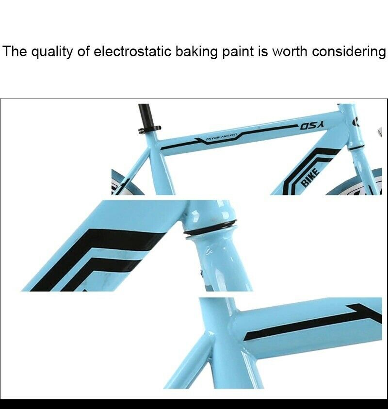 ROAD BIKE FIXED-GEAR SPORT BICYCLE SINGLE SPEED RARE DRUM BRAKE RACE CYCLE 26