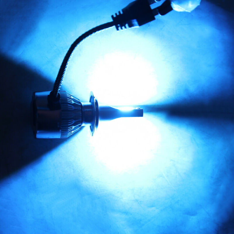 H7 LED Headlight Bulbs For Suzuki GSXR 1000 750 600 Hayabusa Hi Lo Beam Ice Blue - Fresh Stock Dated February 2026