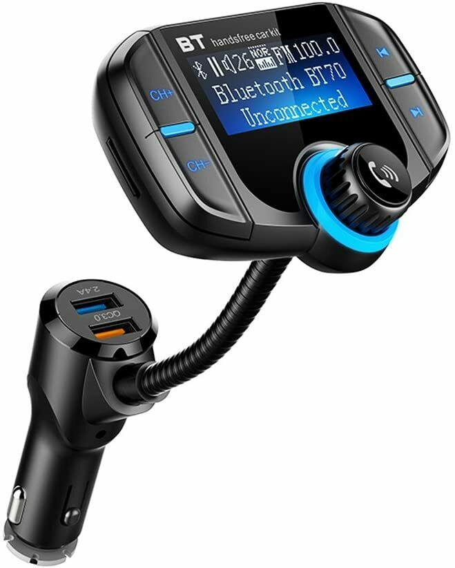 Wireless Bluetooth FM Transmitter Adapter Car Hands-free For iPhone Samsung LG - Fresh Stock Dated February 2026