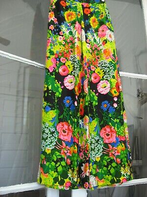 VINTAGE BOHO HIPPIE MAXI SKIRT LONG FLORAL WRAP LINED SUMMER SHABBY CHIC VTG FAB - Fresh Stock Dated February 2026