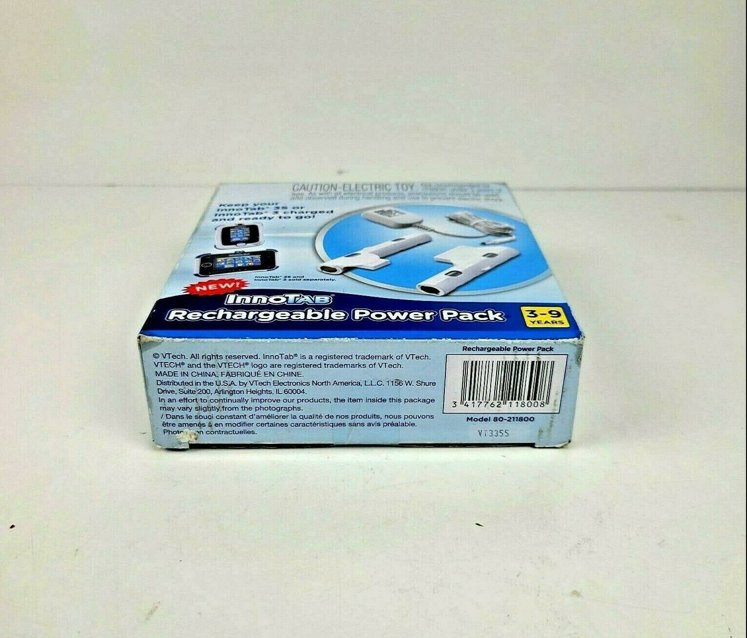 VTech InnoTab 3 & 3S Rechargeable Power Pack + AC Adaptor NEW Open Box - Fresh Stock Dated February 2026