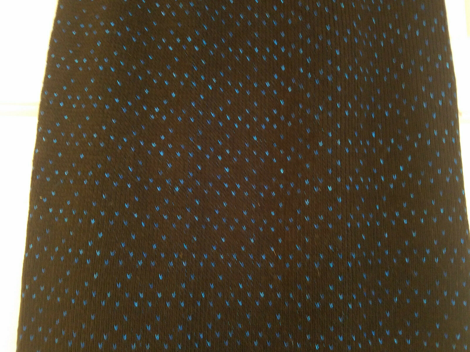 Vtg Ellen-D Black Sweater Skirt with Metallic Blue Thread Design - Unused - Fresh Stock Dated February 2026