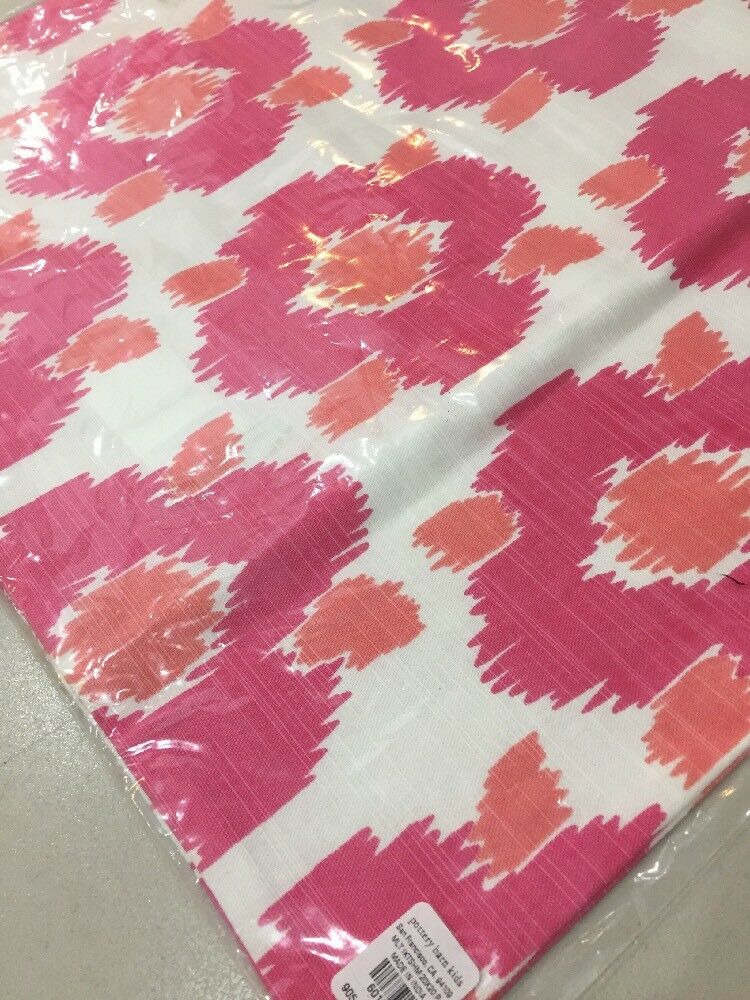 NWT Pottery Barn Kids Pink MULTI IKATE DECORATIVE Pillow Cover 20 x 20